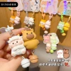 Baimao Original Cartoon 12 Chinese zodiac keychain Pendant, Six-in-one cp pair buckle resin doll couple schoolbag pendant details Picture